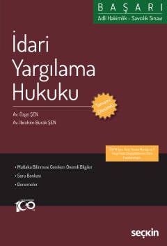 Adli Hakimlik – Savcılık SınavıBAŞARI – İdari Yargılama Hukuku Özge Şe