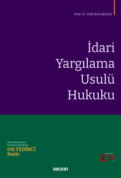 İdari Yargılama Usulü Hukuku Halil Kalabalık