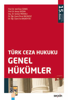 Türk Ceza Hukuku Genel Hükümler Veli Özer Özbek