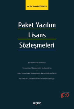 Paket Yazılım Lisans Sözleşmeleri Kaan Hatipoğlu