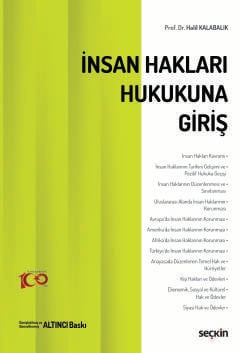 İnsan Hakları Hukukuna Giriş Halil Kalabalık