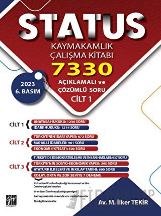 STATUS Kaymakamlık Çalışma Kitabı 7330 Açıklamalı ve Çözümlü Soru (3 C