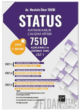 Status Kaymakamlık Çalışma Kitabı 7510 Açıklamalı Ve Çözümlü Soru M. İ