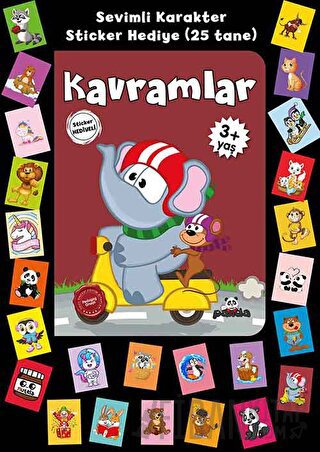 Stickerlı 3+ Yaş Kavramlar Pedagog Afife Çoruk