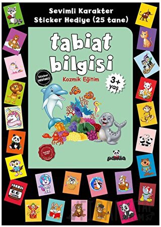 Stickerlı 3+ Yaş Tabiat Bilgisi Pedagog Afife Çoruk