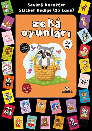 Stickerlı 5+ Yaş Zekâ Oyunları Pedagog Afife Çoruk