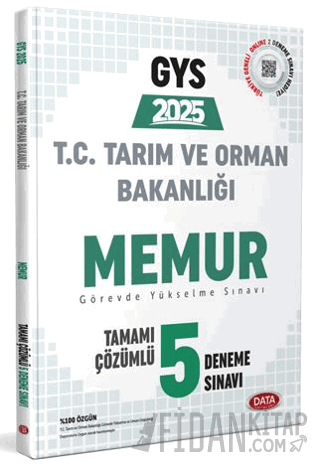 Tarım ve Orman Bakanlığı Memur GYS Tamamı Çözümlü 5 Deneme Sınavı Koll