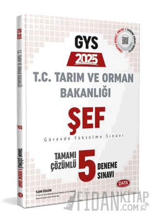 Tarım ve Orman Bakanlığı Şef GYS Tamamı Çözümlü 5 Deneme Sınavı Kolekt