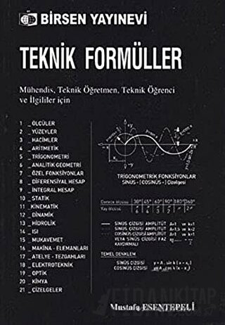 Teknik Formüller Mustafa Esentepeli