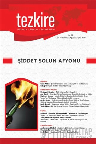 Tezkire Dergisi Sayı: 73 Temmuz-Ağustos-Eylül 2020