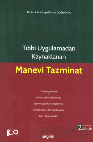 Tıbbi Uygulamadan Kaynaklanan Manevi Tazminat Yakup Gökhan Doğramacı