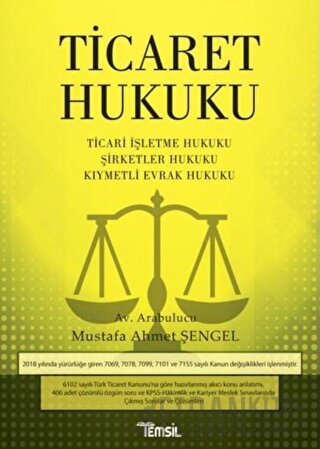 Ticaret Hukuku Mustafa Ahmet Şengel