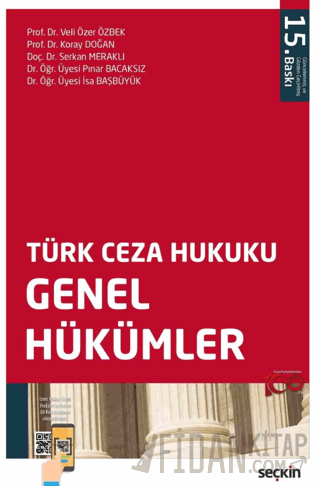 Türk Ceza Hukuku Genel Hükümler Veli Özer Özbek