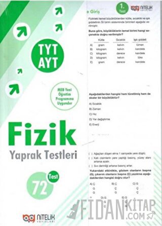 TYT AYT Fizik Yaprak Test Kolektif