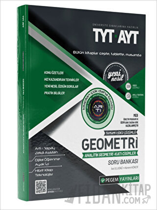 TYT-AYT Geometri Analitik Geometri-Katı Cisimler Soru Bankası Kolektif