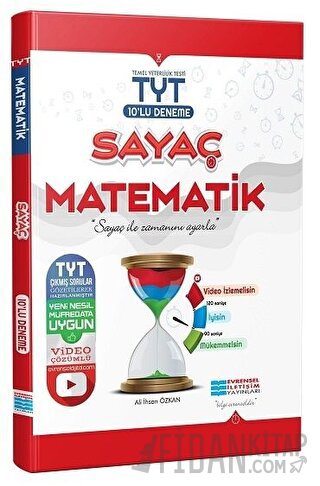 TYT Matematik Sayaç 10'lu Deneme Evrensel İletişim Yayınları Ali İhsan