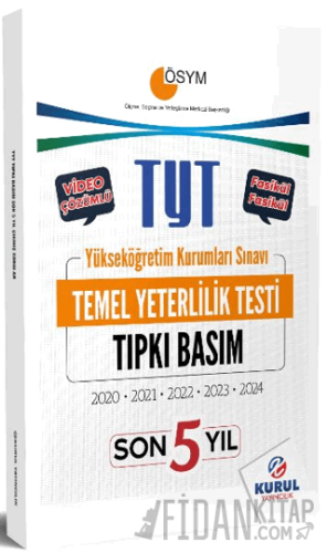 TYT Son Yıl Tıpkı Basım Çıkmış Sorular ve Video Çözümleri Kolektif