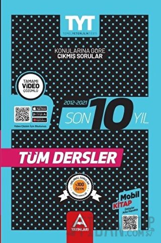 TYT Tüm Dersler Son 10 Yıl Çıkmış Sorular Kolektif