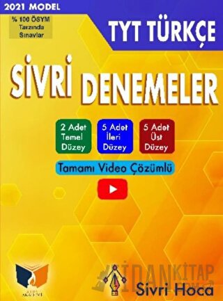 TYT Türkçe Tamamı Video Çözümlü Sivri Denemeler Kolektif