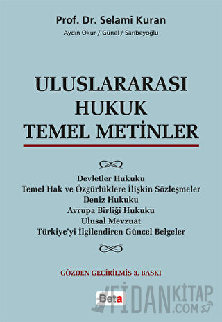 Uluslararası Hukuk Temel Metinler Selami Kuran