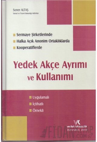 Yedek Akçe Ayrımı ve Kullanımı (Ciltli) Soner Altaş