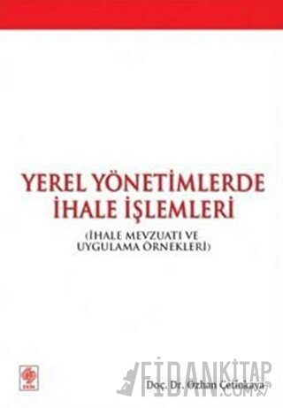 Yerel Yönetimlerde İhale İşlemleri Özhan Çetinkaya