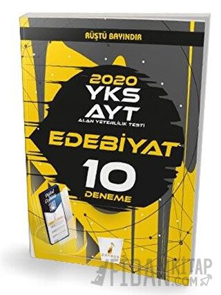 YKS AYT 2021 Edebiyat Dijital Çözümlü 10 Deneme Sınavı Rüştü Bayındır