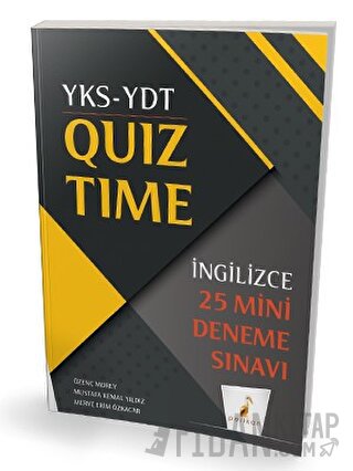 YKS-YDT İngilizce Quiz Time 25 Mini Deneme Sınavı Merve Erim Özkacar