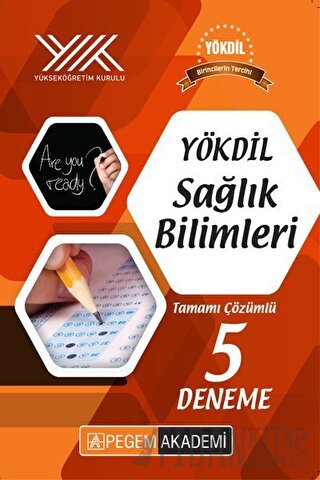 YÖKDİL Sağlık Bilimleri Tamamı Çözümlü 5 Deneme Kolektif